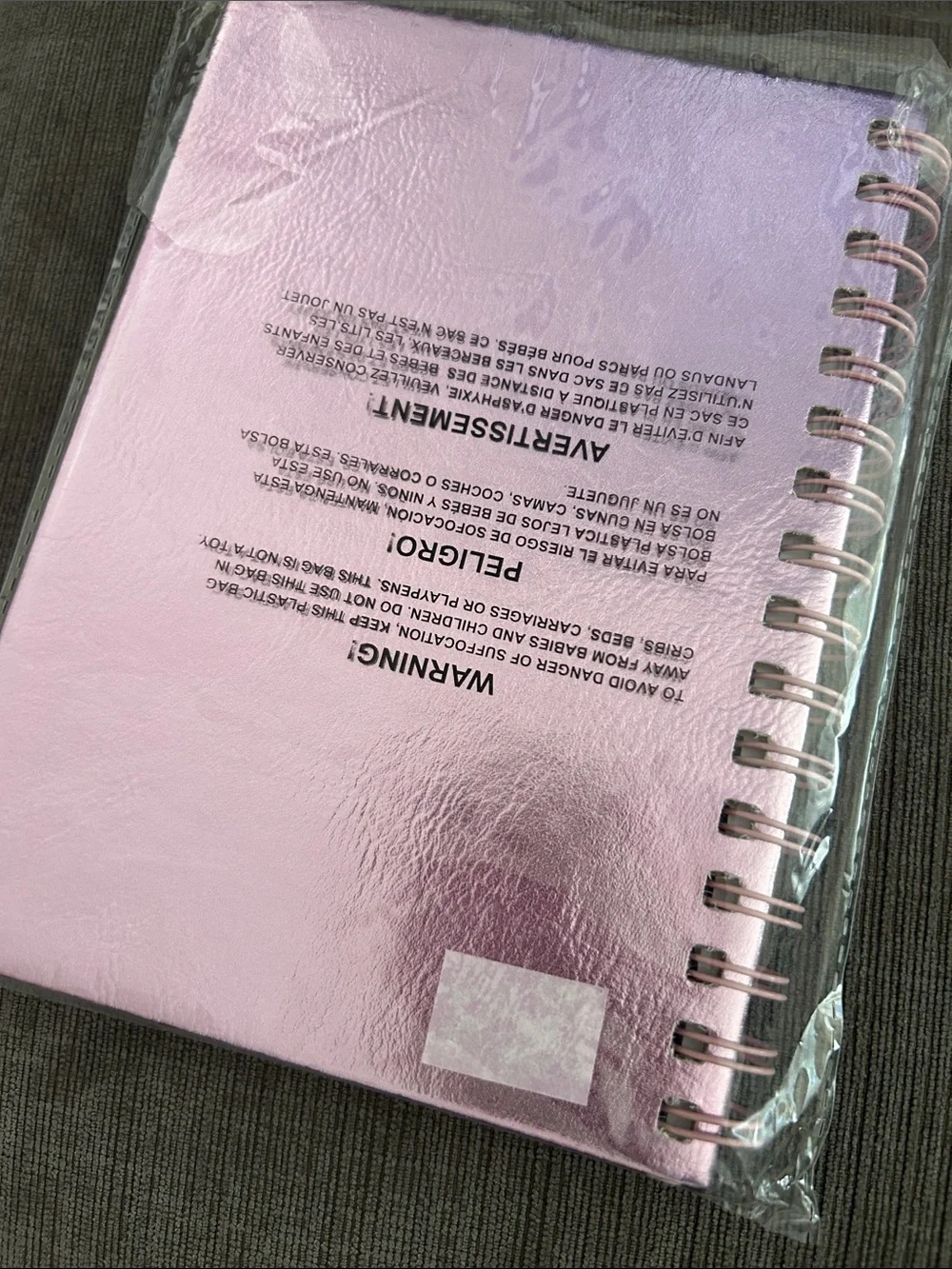 Spiral lined Emoji notebook soft faux leather cover NEW